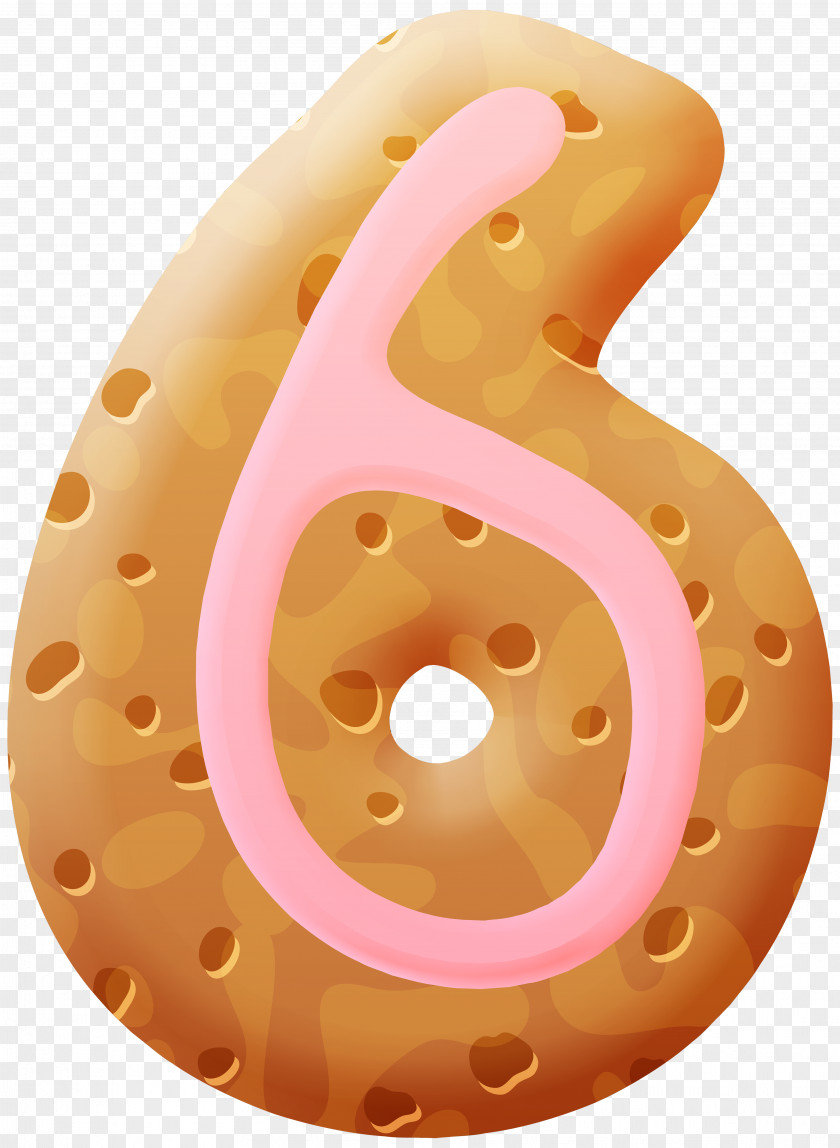 Biscuit Number Six Clipart Image Clip Art PNG