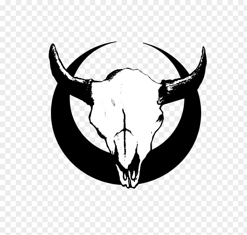 Black Skull Cattle Bull Clip Art PNG