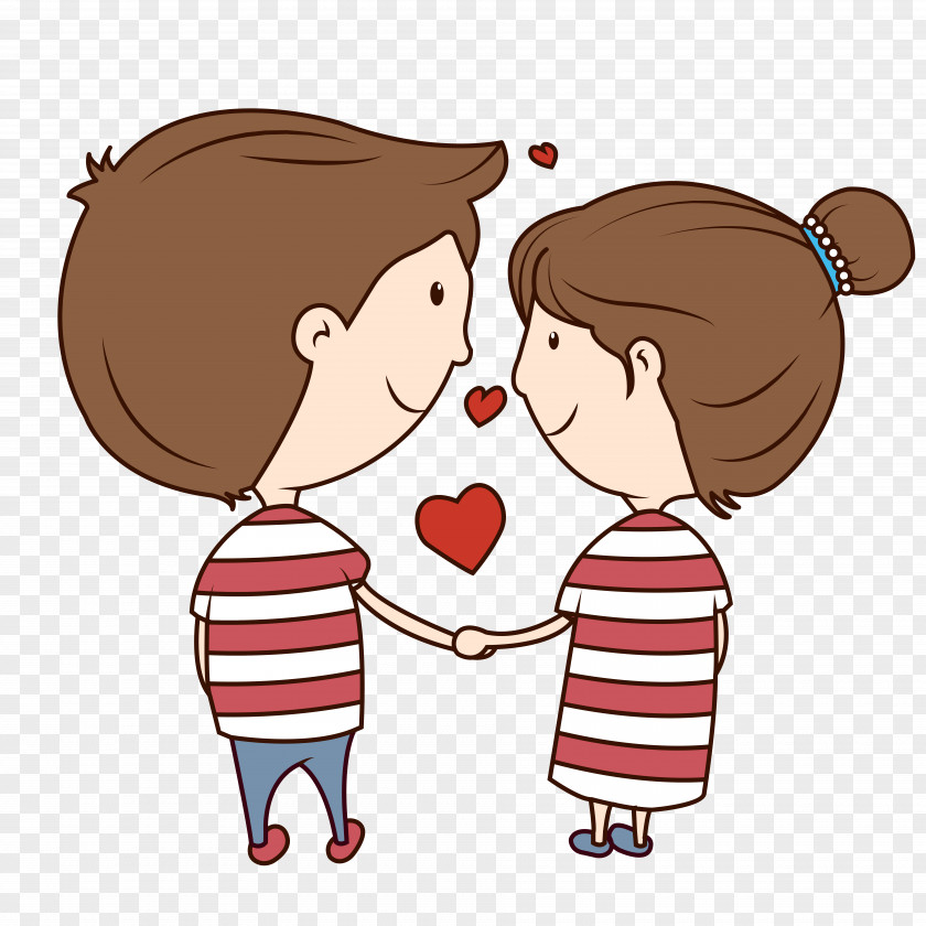 Couple Valentine Image Vector Graphics Cartoon Drawing PNG