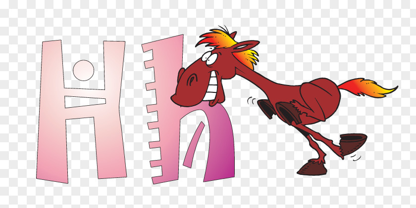 English Alphabet Horse Racing Cartoon Clip Art PNG