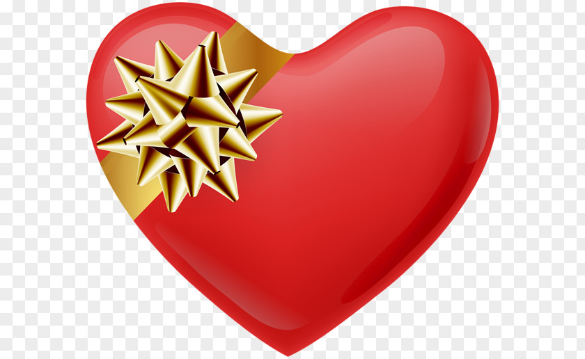 Gold Heart Clip Art PNG