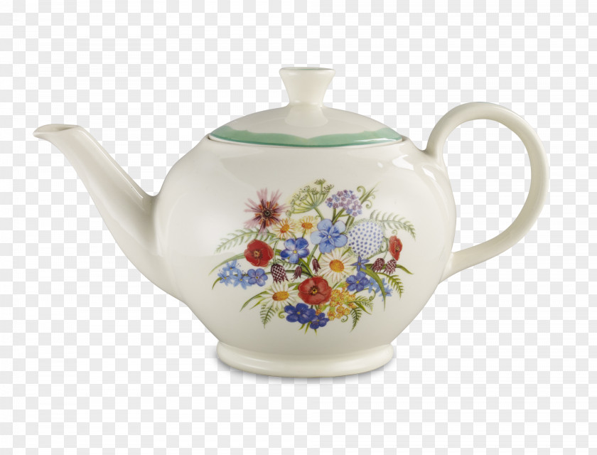 Kettle Teapot Porcelain Burleigh Pottery PNG
