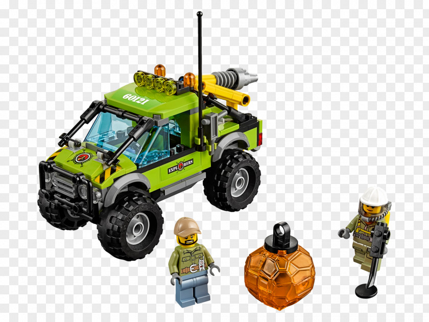 Toy LEGO 60121 City Volcano Exploration Truck 60124 Base Lego Minifigure PNG
