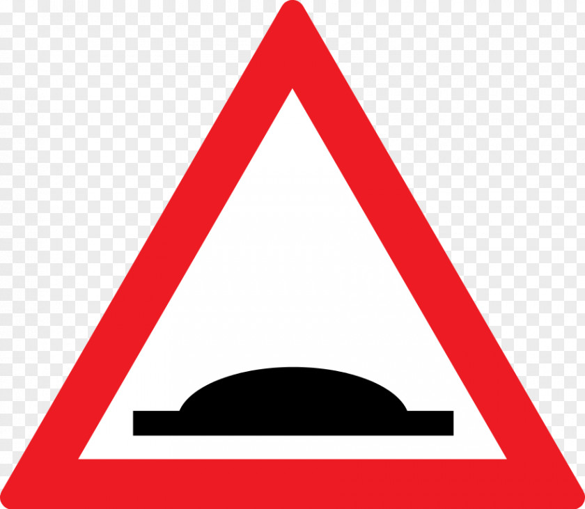 Warning Sign Car Speed Bump Traffic Road PNG