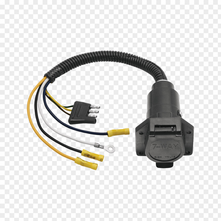 Car Trailer Connector Adapter Electrical Towing PNG