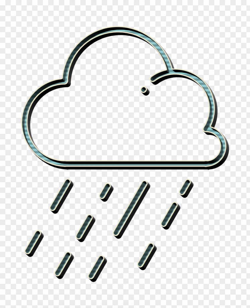 Cloudy Icon Rain Storm PNG