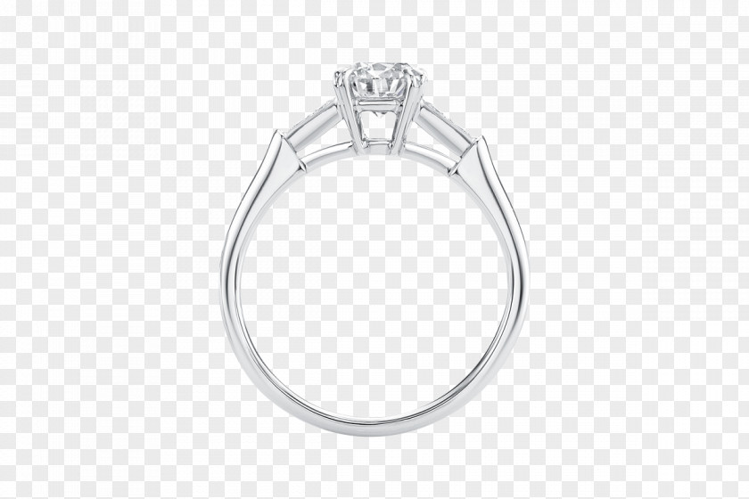 Ring Engagement Diamond Brilliant Platinum PNG