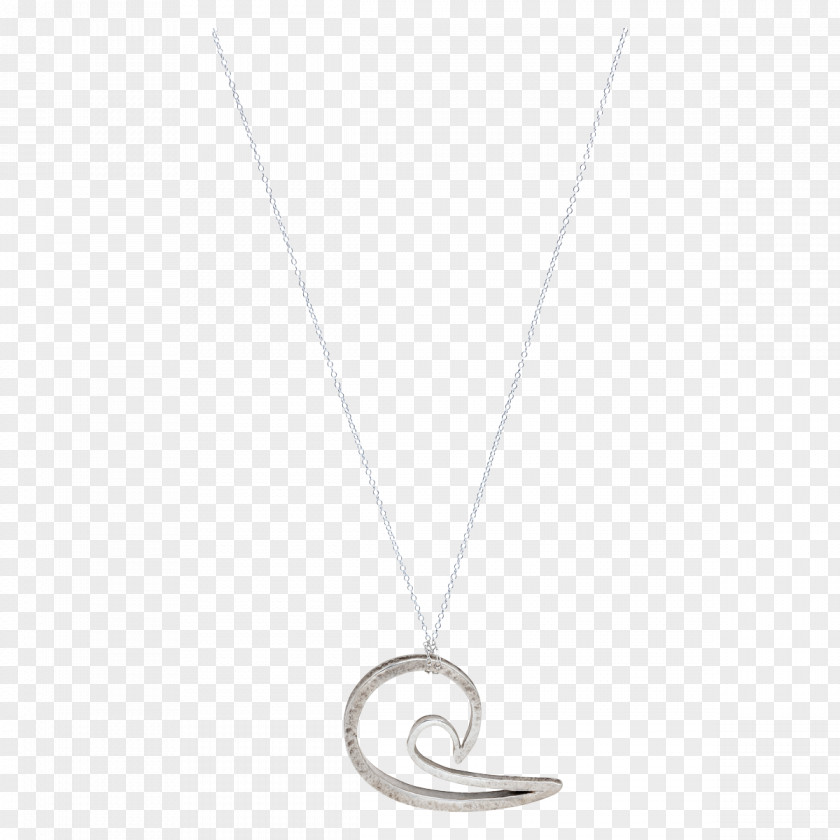 Silver Wave Locket Necklace Chain Jewellery PNG