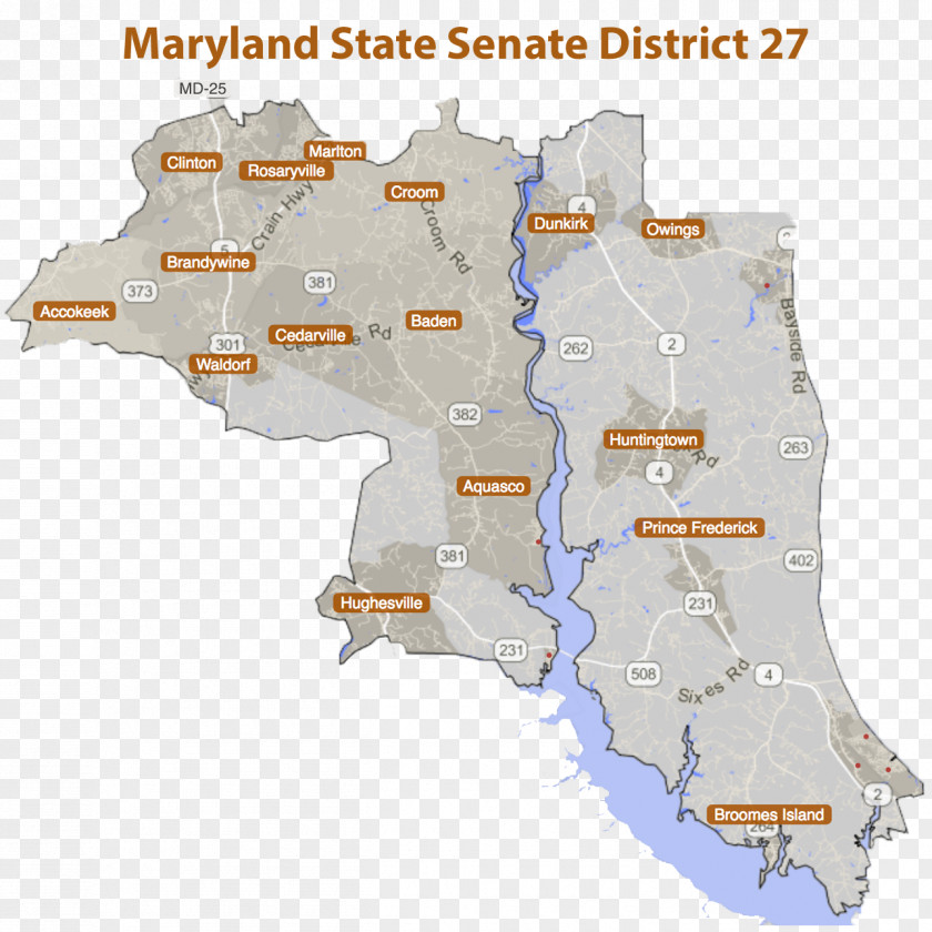 Map Maryland Senate PNG