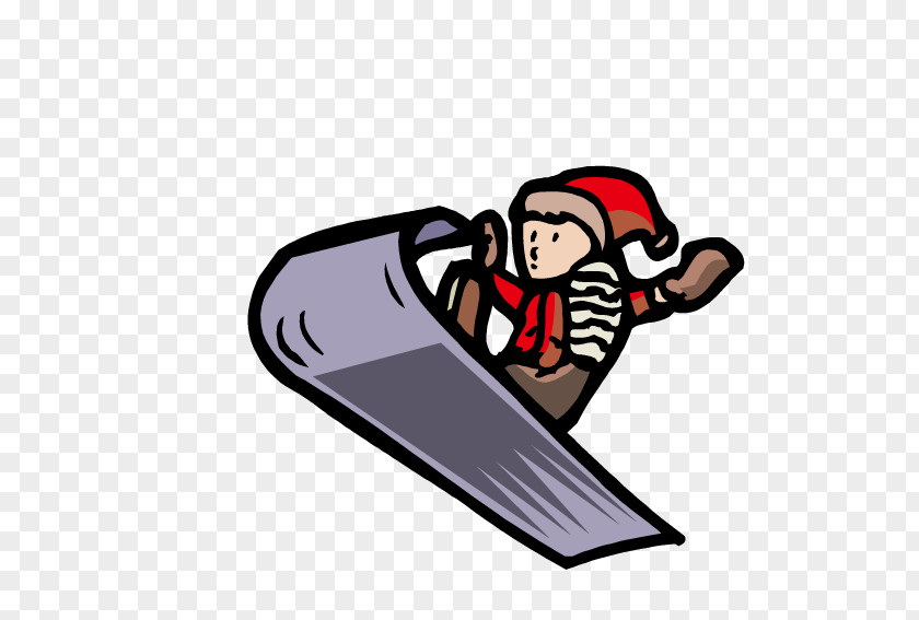 Skiing Toboggan Pulk Clip Art PNG