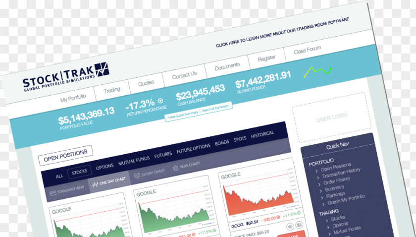 Stock Market Trader Option Simulator PNG