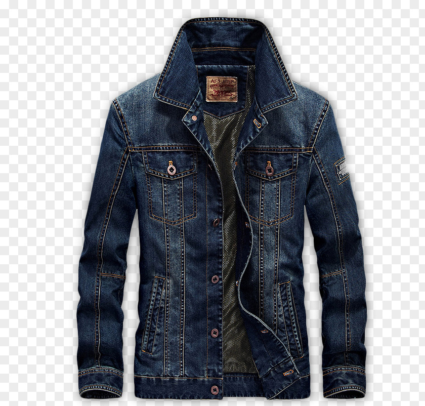 Battlefield Jeep Men's Denim Jacket Leather Clothing Jeans PNG