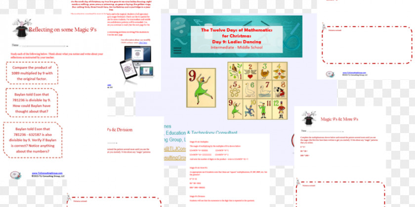 Design Web Page Thirteen Days Of Christmas Graphic PNG