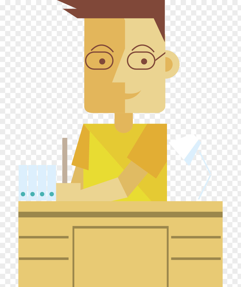 Flat Man Gratis Illustration PNG