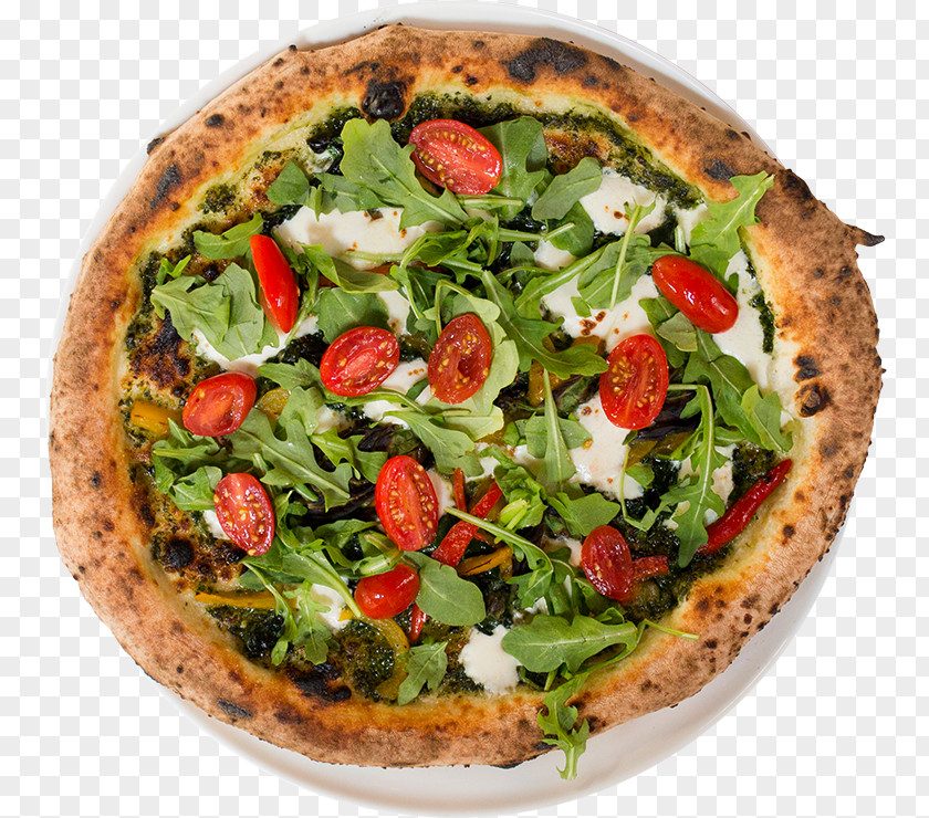 Basil Sicilian Pizza Vegetarian Cuisine Italian Ham PNG