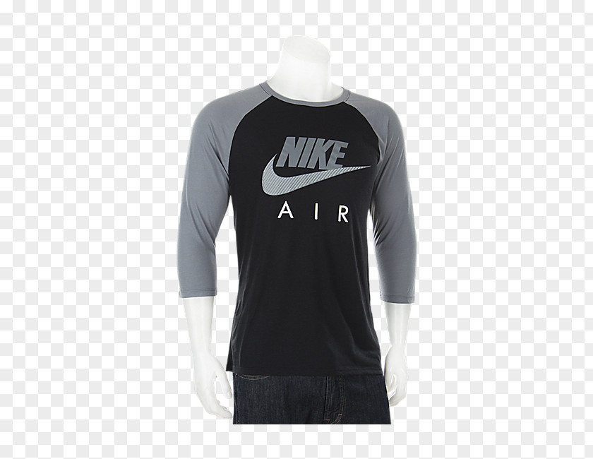 Nike T Shirt Long-sleeved T-shirt Jumpman Raglan Sleeve PNG