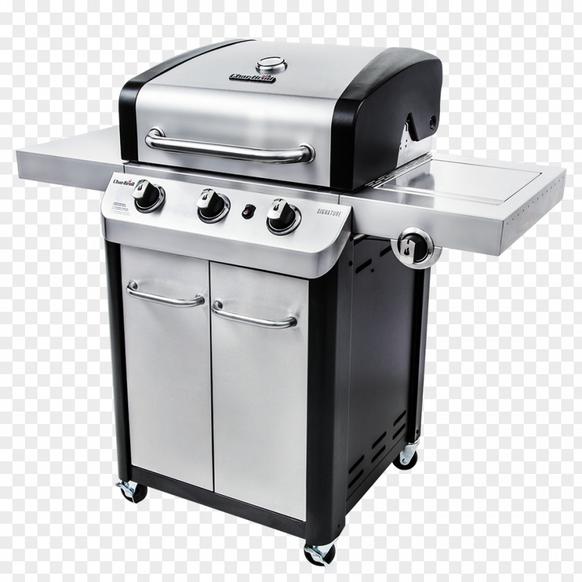 Outdoor Grill Barbecue Propane Char-Broil Signature 3 Burner Gas Natural PNG