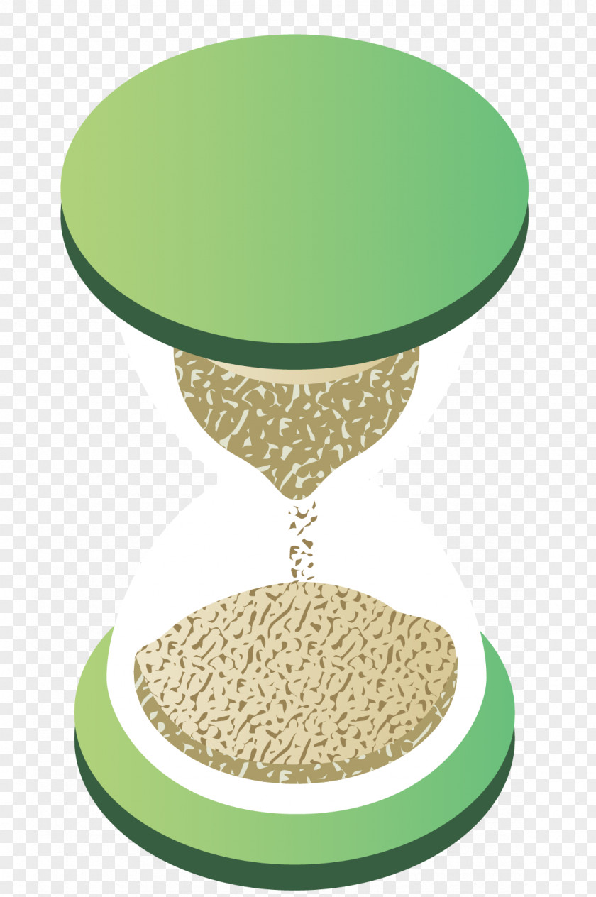 Vector Hourglass Green PNG