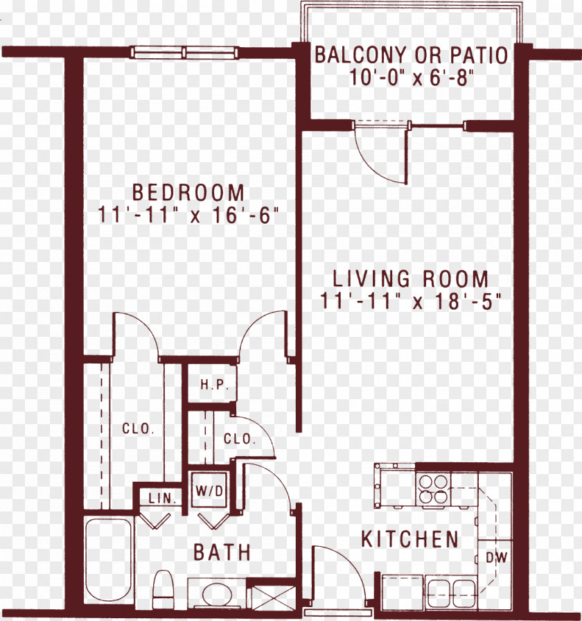 Apartment Floor Plan Studio Bedroom Home PNG