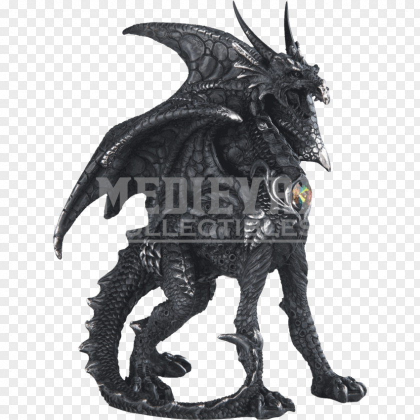 Dragon Statue Figurine Fantasy Legendary Creature PNG