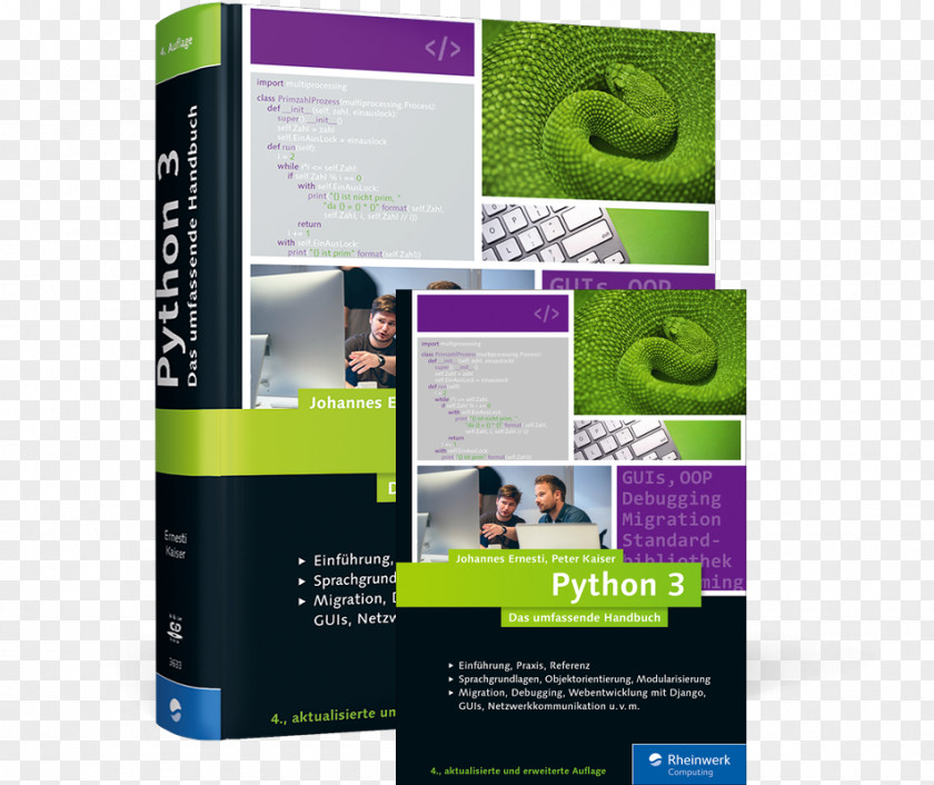 Enterprises Album Cover Python 3 : Das Umfassende Handbuch 3: Handbuch: Sprachgrundlagen, Objektorientierung, Modularisierung (Ausgabe 2017) E-book PNG