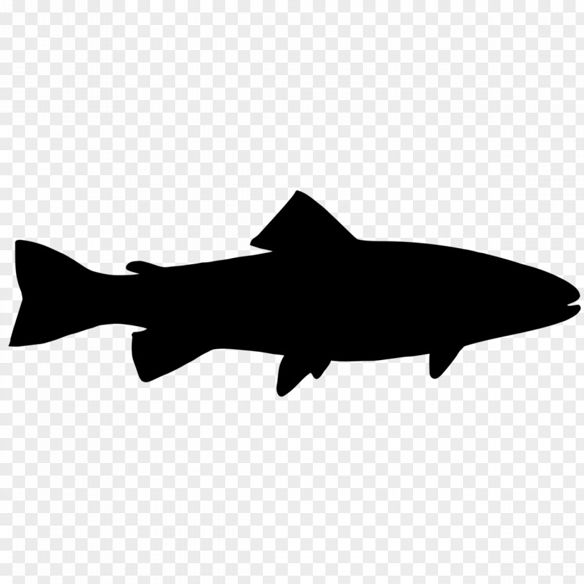 Fish Silhouette Trout Clip Art PNG