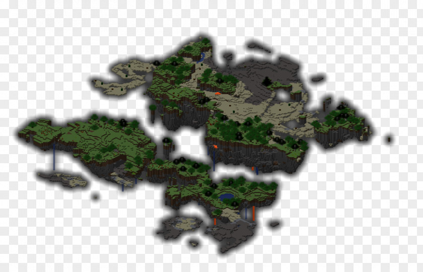 Floating Island Minecraft Survival Mod PNG