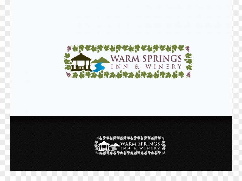 Maple Springs Vineyard Logo Brand Green Font PNG