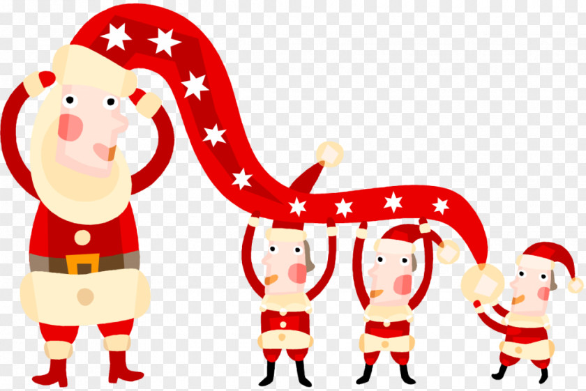 Santa Elves Pictures Christmas Family Wish Greeting & Note Cards PNG