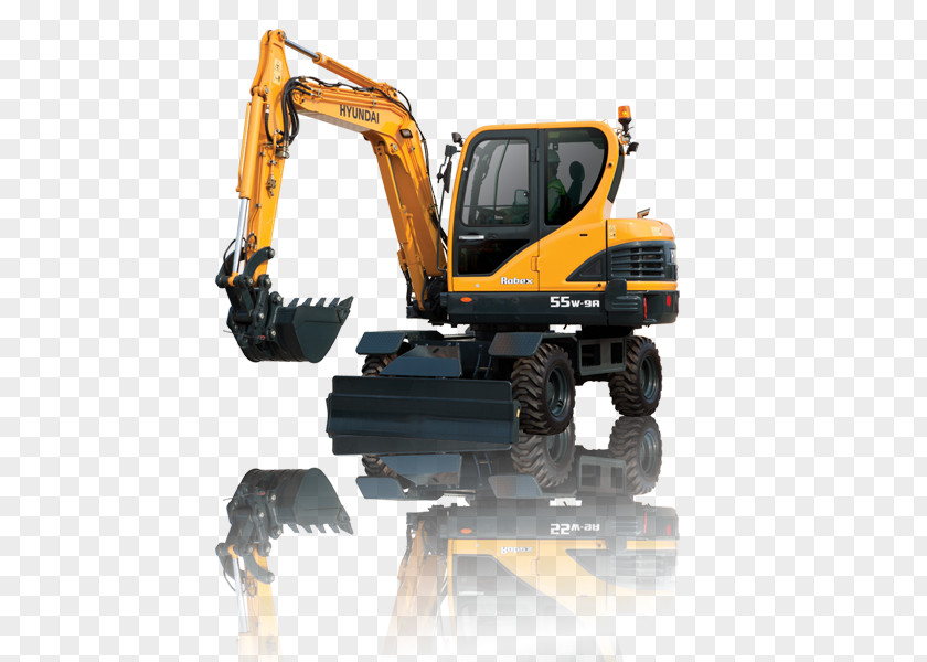 Excavator Hyundai Motor Company Heavy Machinery Car PNG
