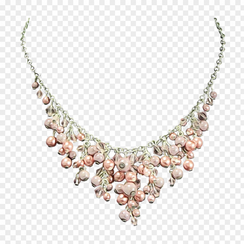 Gemstone Pendant Jewellery Necklace Body Jewelry Pink Chain PNG