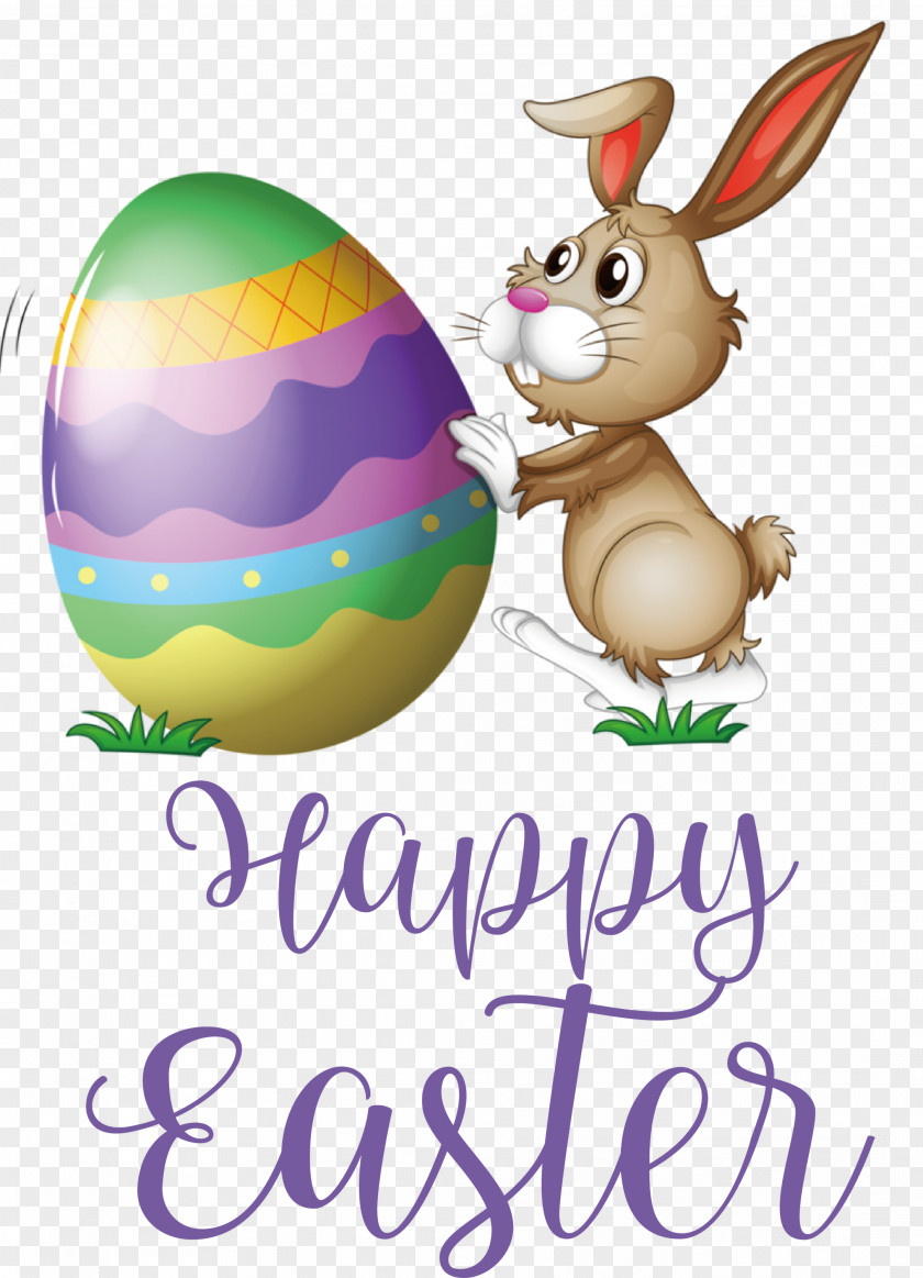 Happy Easter Day Blessing Bunny PNG