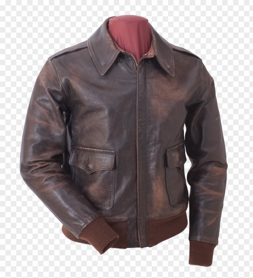 Jacket Leather A-2 Flight PNG