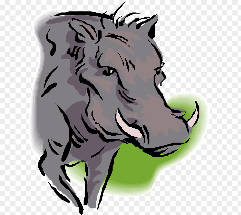 Warthog Cliparts Common Wild Boar Mane Clip Art PNG