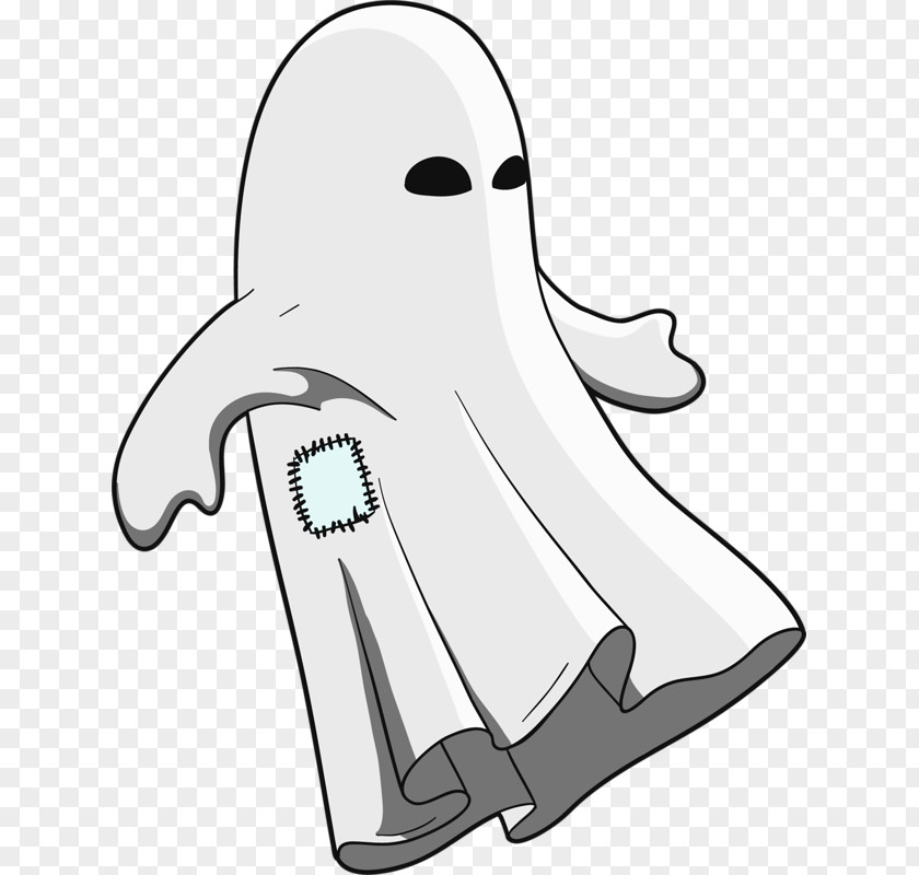 White Devil Ghost Halloween Clip Art PNG