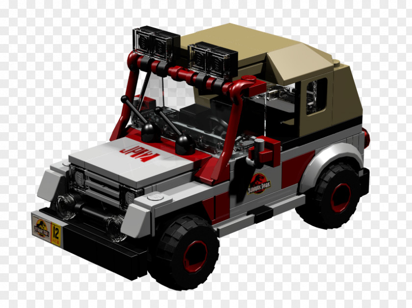 Jeep 1992 Wrangler Car Lego Jurassic World Hurricane PNG