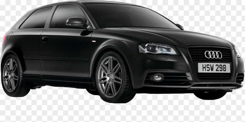 Black Audi Car Image A3 Edition Sportback Concept PNG