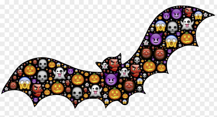 Black Bat Halloween Clip Art PNG