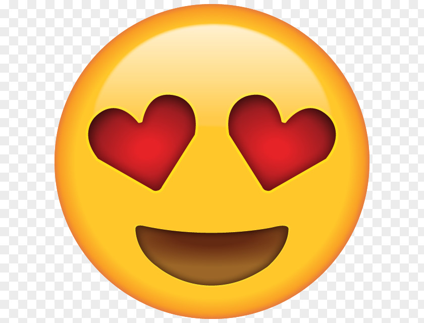 Emoji Heart Eye Smiley Emoticon PNG