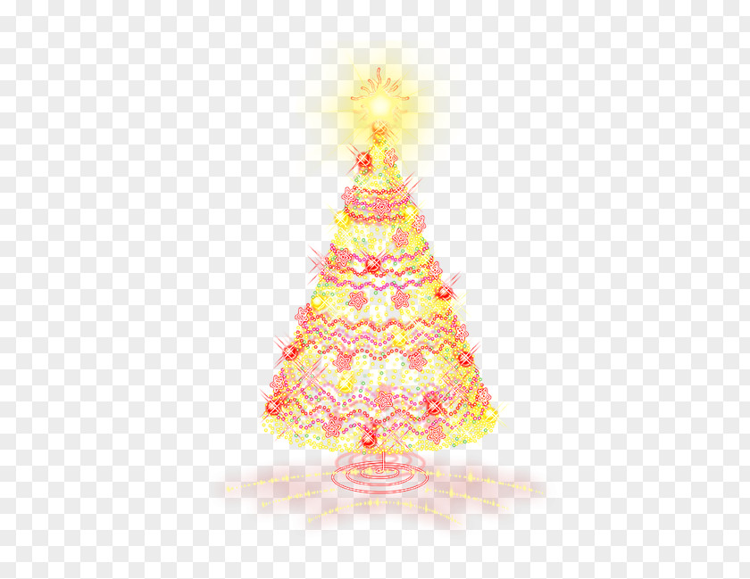 Golden Christmas Tree Ornament New Year PNG