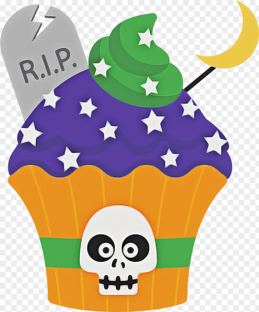 Baking Cup Skull PNG