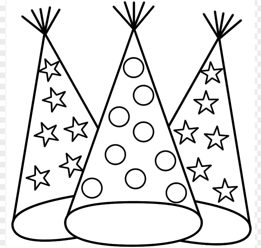 New Year Party Images Years Eve Coloring Book Day Hat PNG