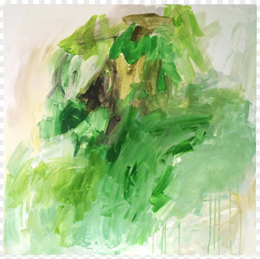 Painting Watercolor Romaine Lettuce Green PNG