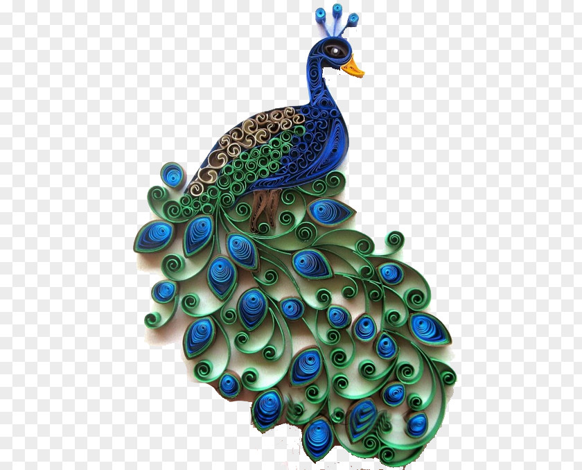 Peacock Paper Craft Quilling Peafowl PNG
