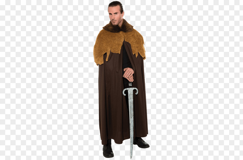 Robe Middle Ages Cloak Cape Fake Fur PNG