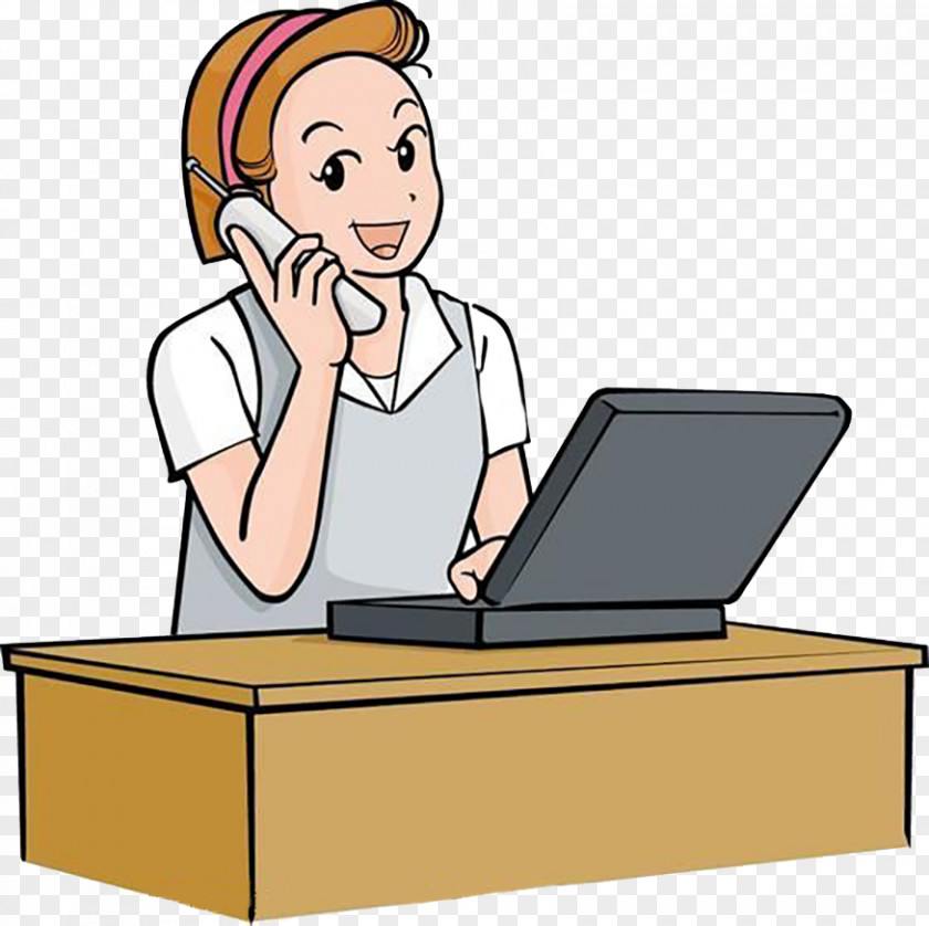 Secretarial Desk Phone Drawing Download Clip Art PNG