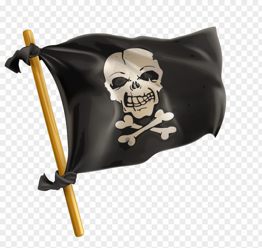Vector Cartoon Pirate Flag Banner Black Creative Jolly Roger Piracy Stock Photography Royalty-free PNG