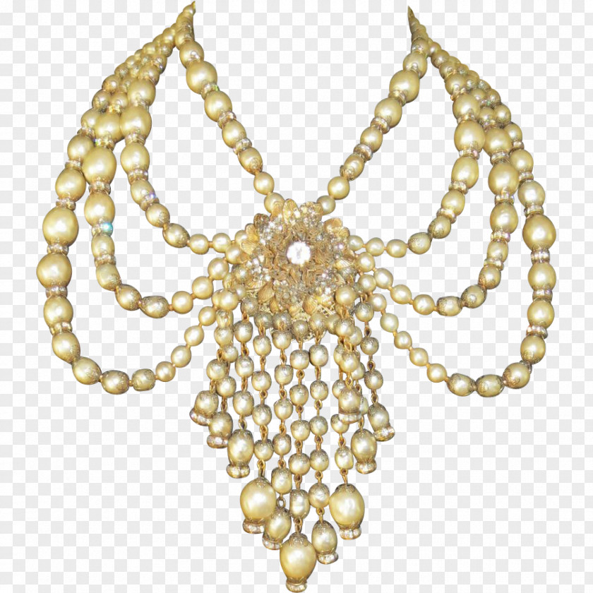 Jewellery Pearl Body Necklace Festoon PNG