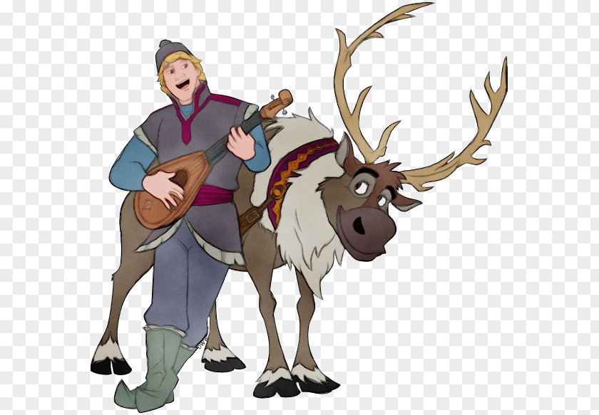 Kristoff Elsa Anna Olaf Sven PNG