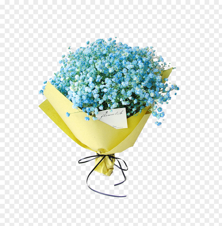 Blue Fresh Bouquet Decoration Pattern Nosegay Gypsophila Paniculata Pink Flower PNG